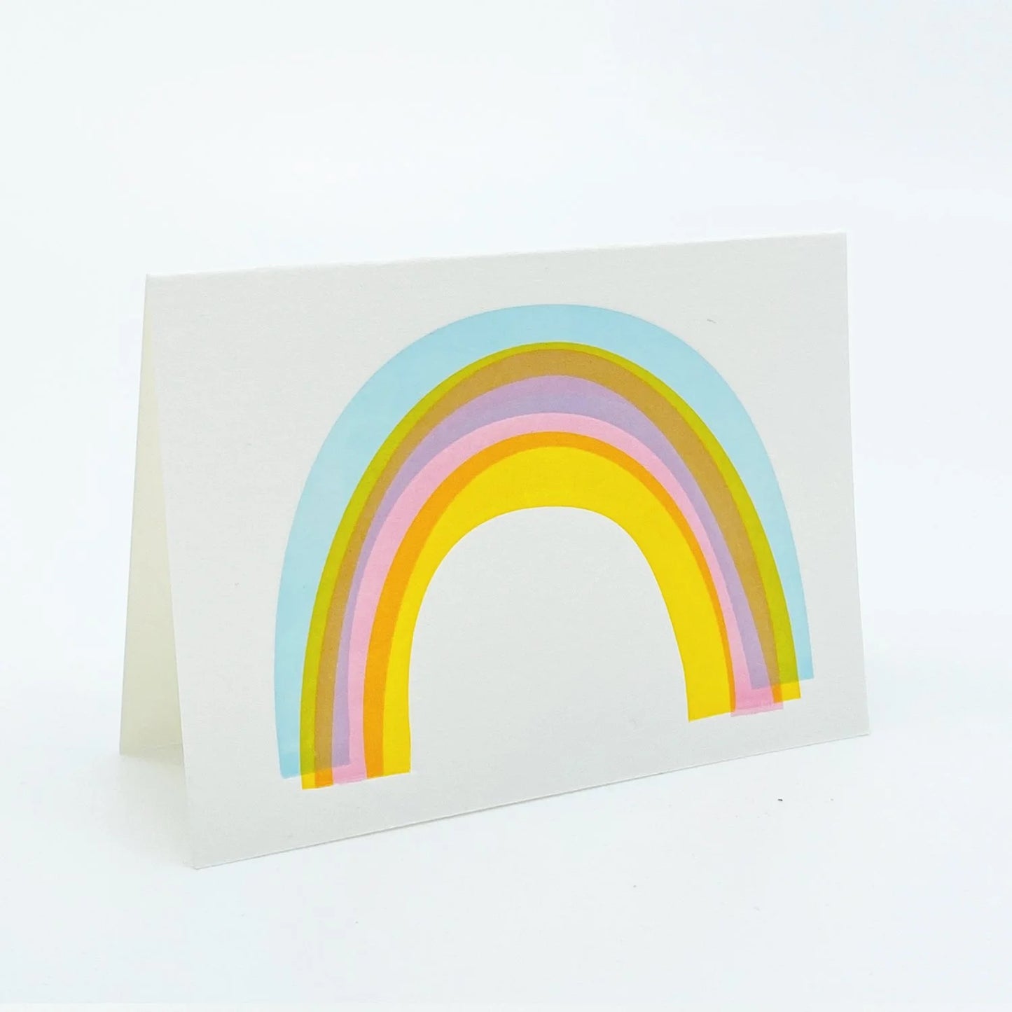 4B-155B Rainbow Set of 6 Letterpress Notecards