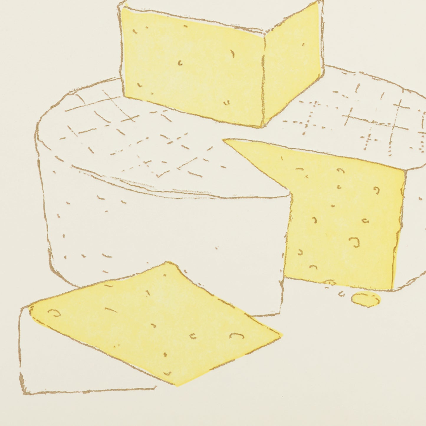 A2-117 Cheese, Age is of No Importance Happy Birthday -- note card