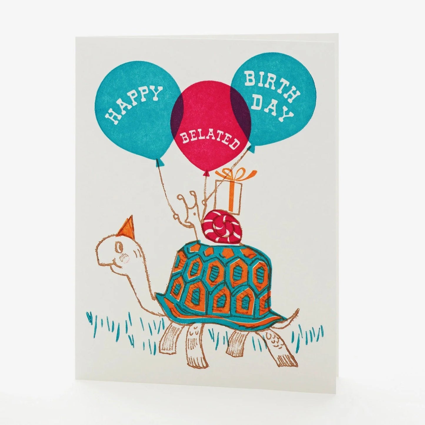 A2-196 "Happy Belated Birthday" note card