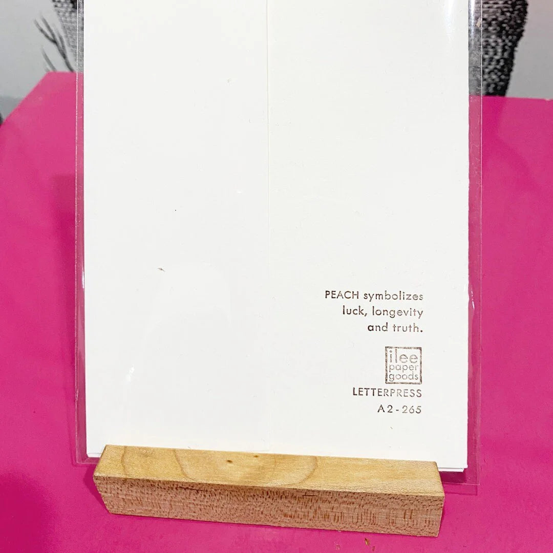 A2-265 - Peach Blossoms "Happy Birthday" Card