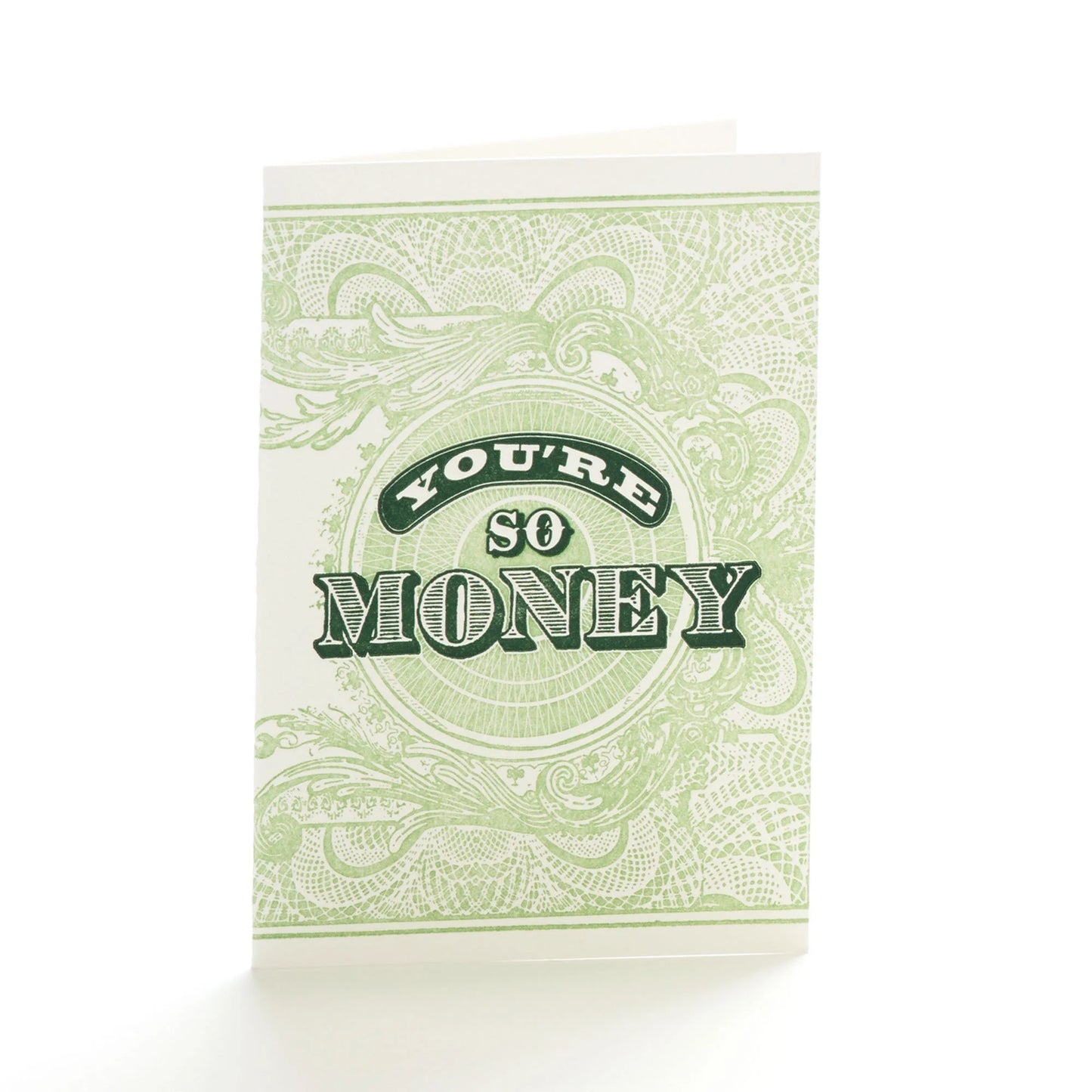 4B-124 You're so Money Letterpress Card