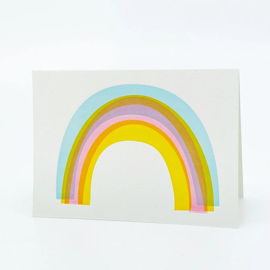 4B-155B Rainbow Set of 6 Letterpress Notecards