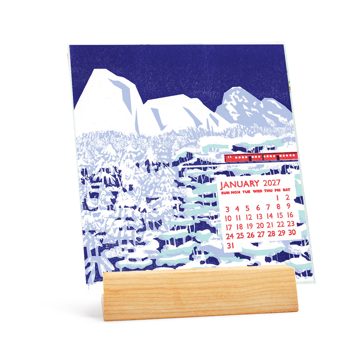 2027 Letterpress & silkscreen calendar no case