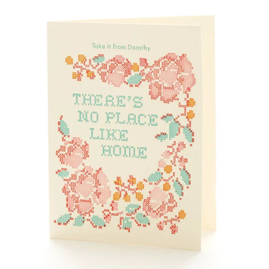 A2-116 "There is no place like home" Letterpress Notecard