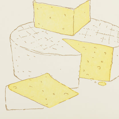 A2-117 Cheese, Age is of No Importance Happy Birthday --  note card