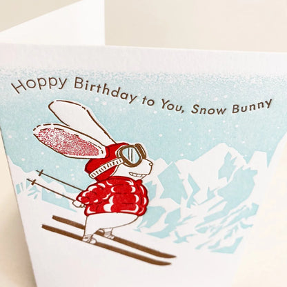 A2-270 "Hoppy Birthday to You Snow Bunny"