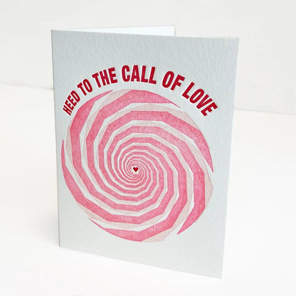 A2-276 Hypnotic Letterpress Card