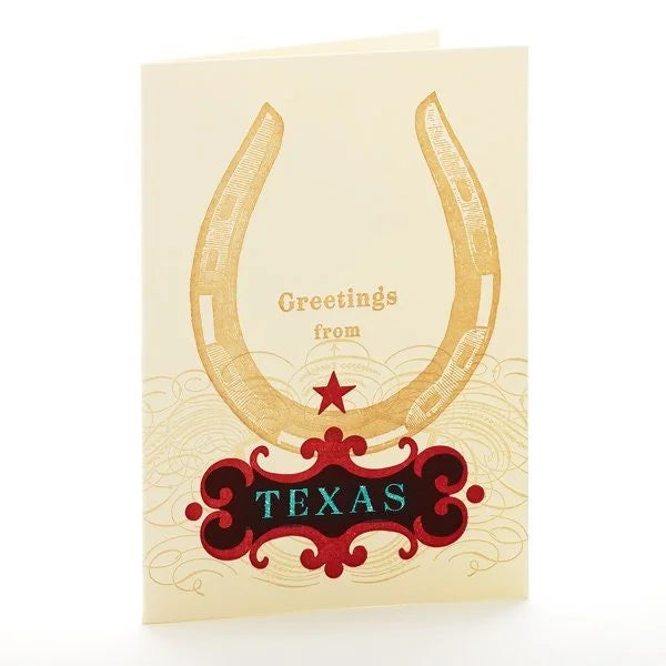 4B-135 - "greeting from Texas" Letterpress Card