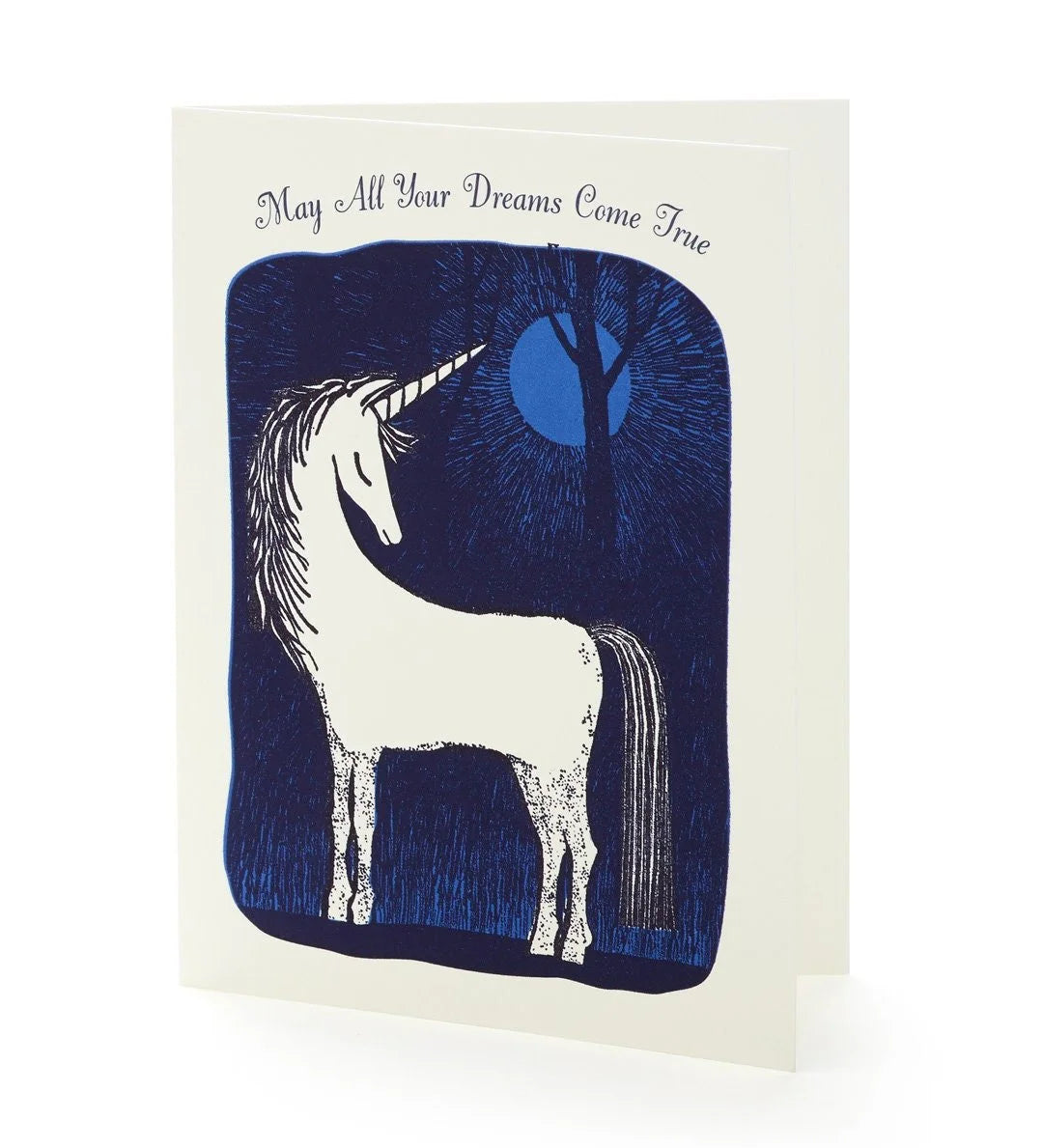 A2-263 Unicorn letterpress notecard