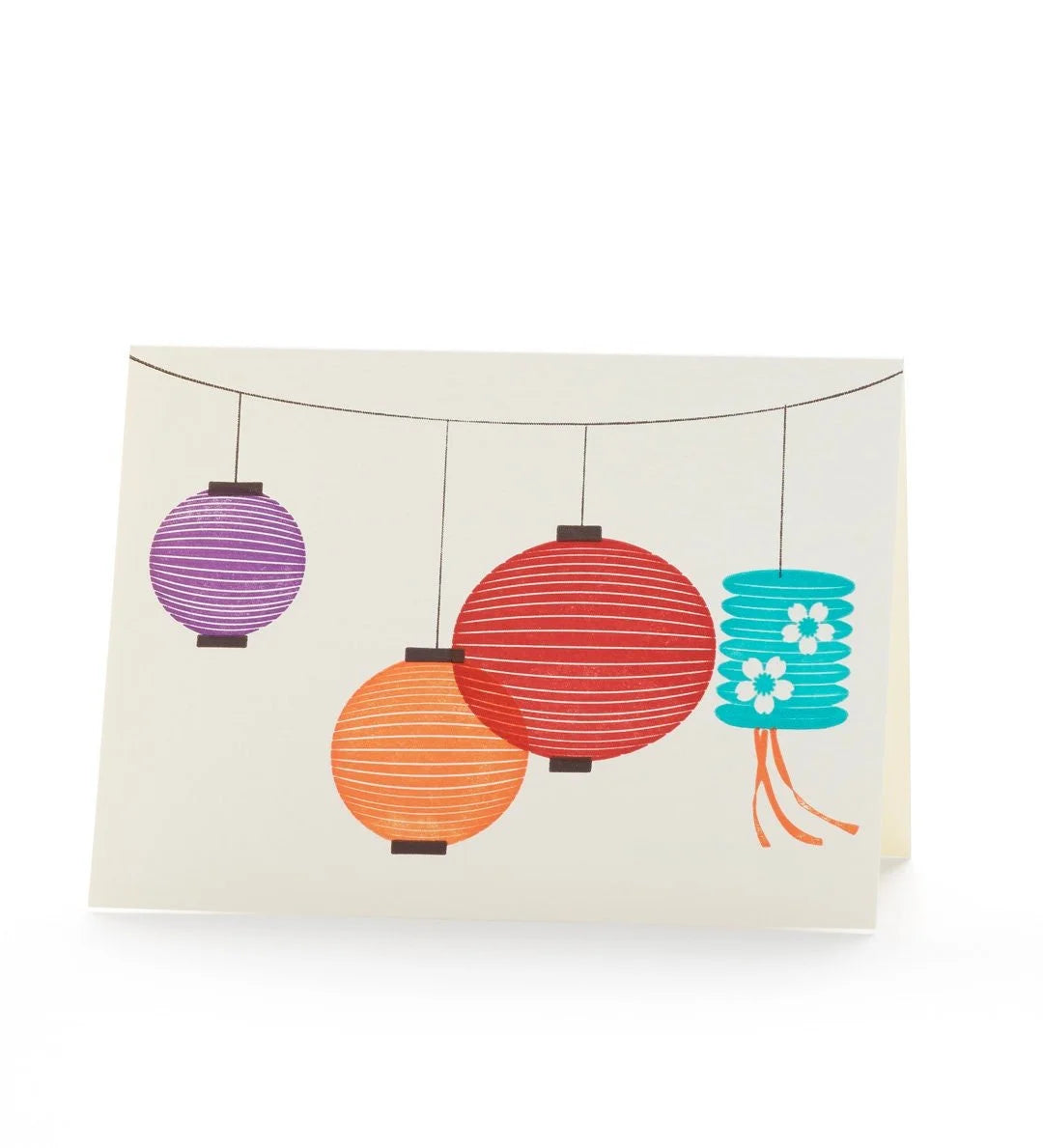 4B-7B Lanterns Letterpress Card Set of 6