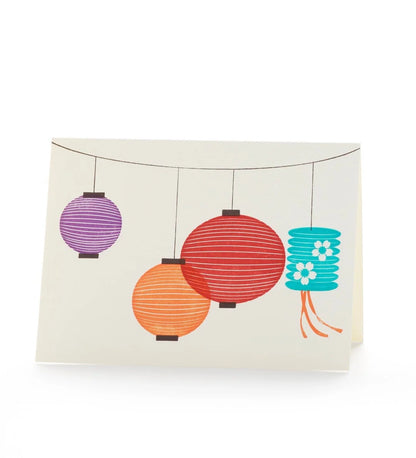 4B-7B Lanterns Letterpress Card Set of 6