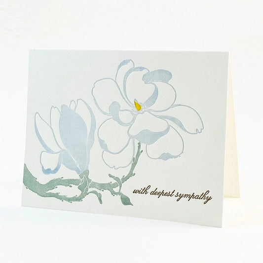 A2-228 Magnolia "with deepest sympathy" Card