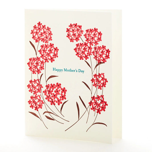 A2-110 Flowers " Happy Mother's Day " Letterpress Card
