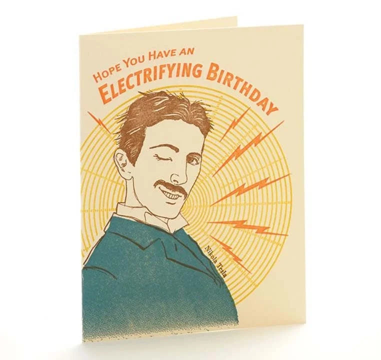 A2-155 - Nikola Tesla-  note card