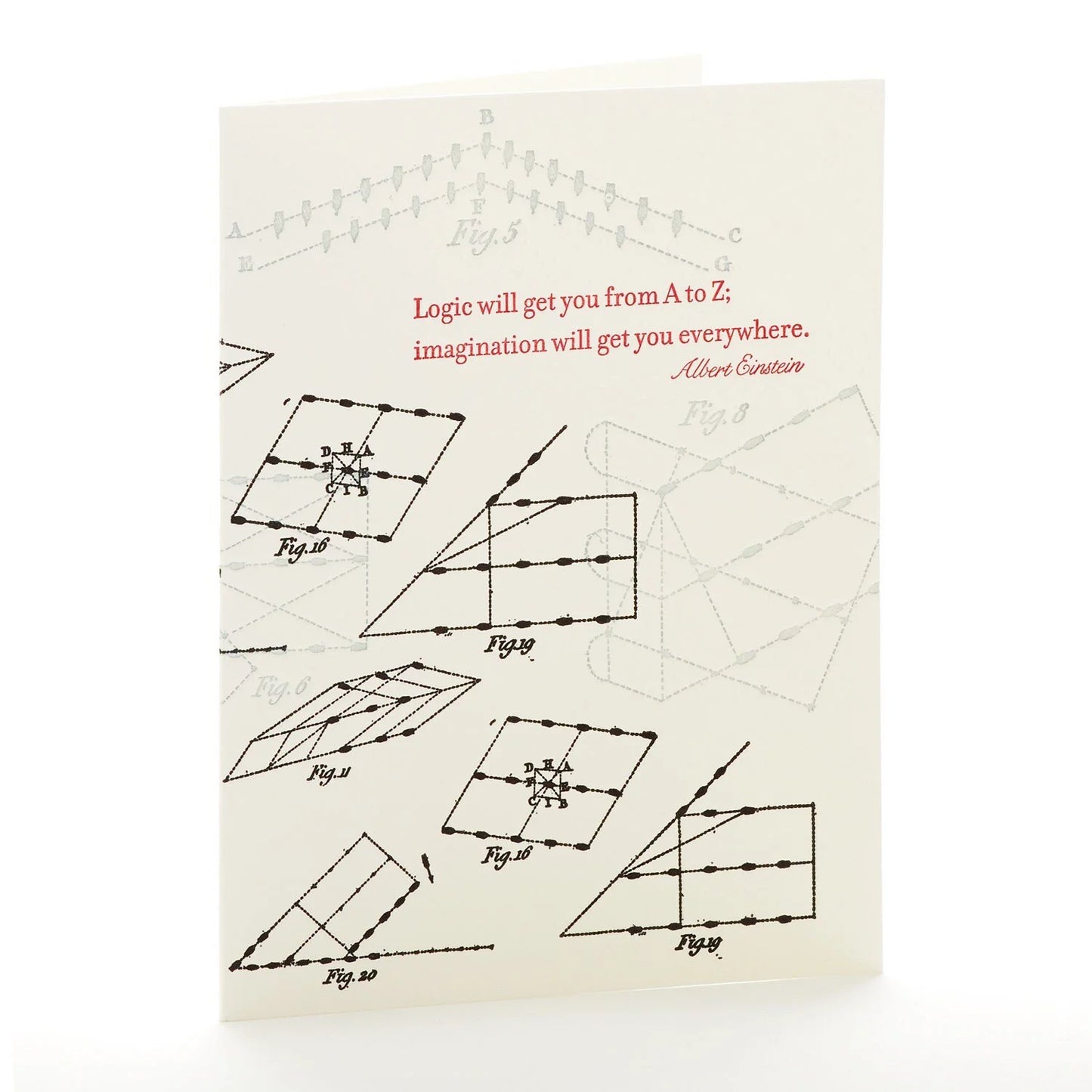 A2-134 - Albert Einstein's Quote letterpress card
