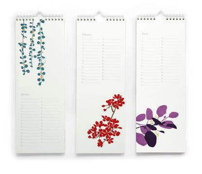 Flowers Perpetual Wall Calendar