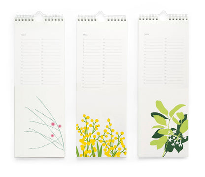 Flowers Perpetual Wall Calendar