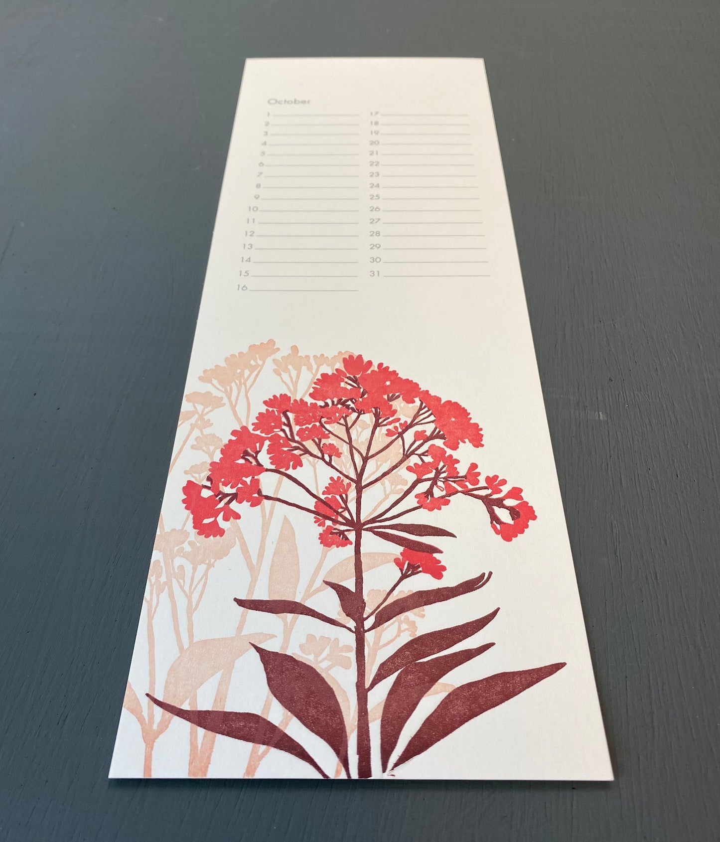 Flowers Perpetual Wall Calendar